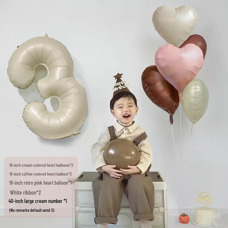 Children's 1st Birthday Number Balloons for Party Decorations and Photo Props.