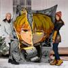 1pc Agatsuma Zenitsu (4) Theme Blanket - Digital Print, Polyester, Cozy for All Seasons, Perfect for Outdoor, and Travel
