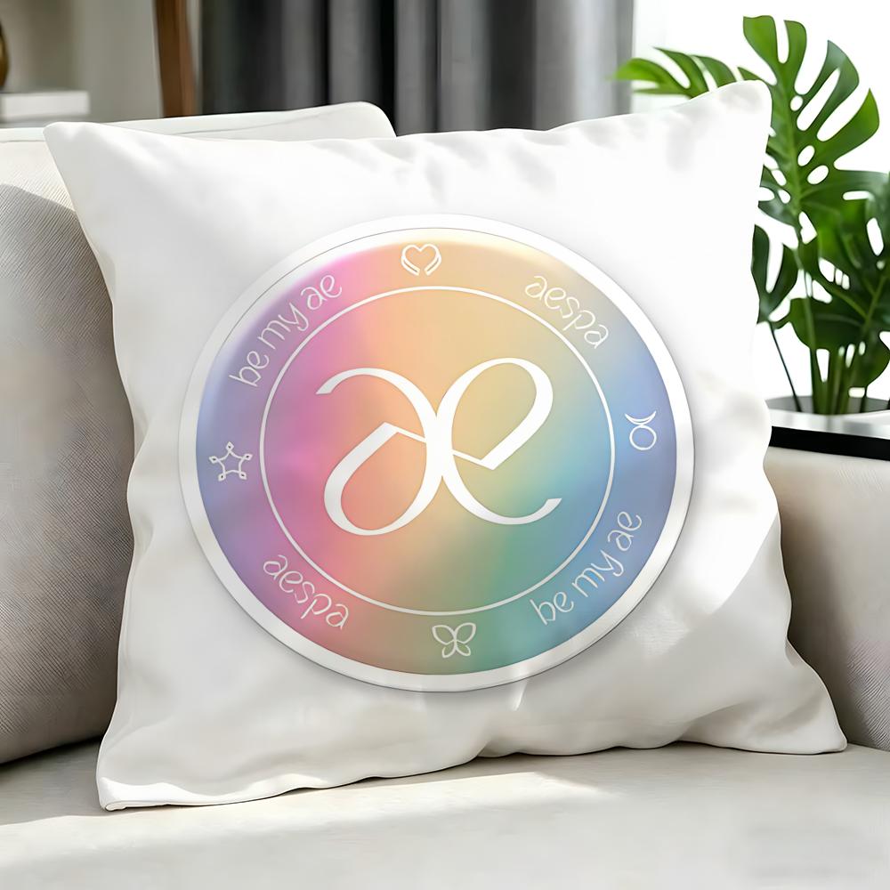 Kpop Style - Aespa Cushion Cover Cushion Cover Set 4Pcs 50X50 45X45 40X40 Pillowcase Decorative Sofa Home Decor