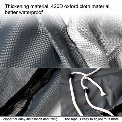 30-150HP Sunshade Anti-scratch Boat Protector Grey Full Outboard Engine Cover 420D Heavy Duty Engine Motor Covers Waterproof