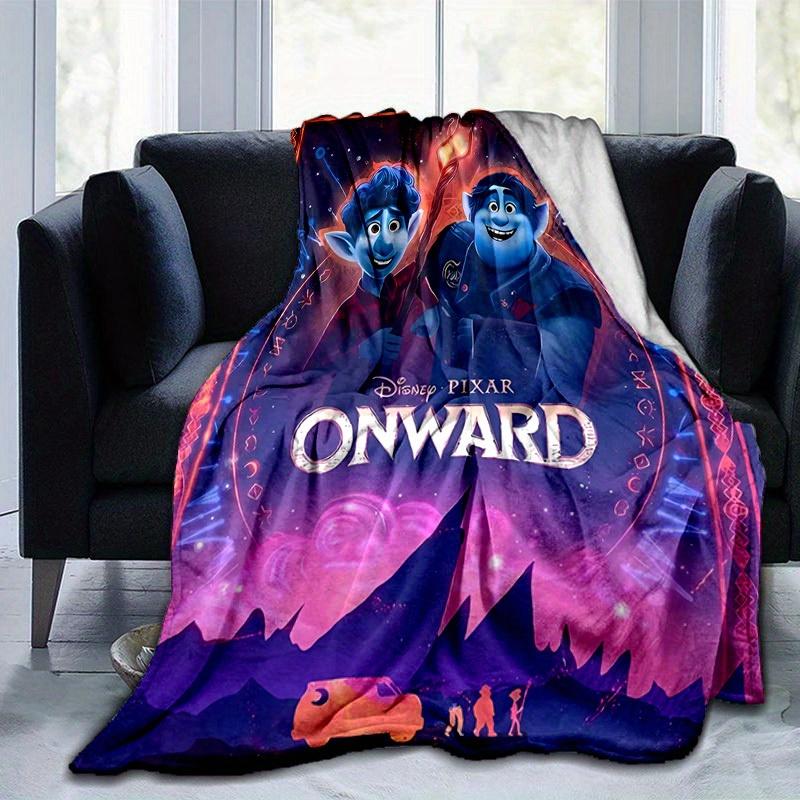 1pc, Disney Pixar Onward Movie Poster Print Blanket Perfect for Couches, Beds, Cars, Beaches, Gifts