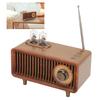 Retro Bluetooth Speaker with LED Light and Vacuum Tube for PC/Laptop (Wood)