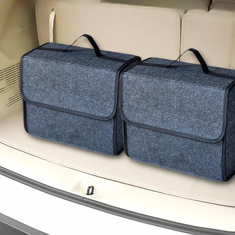 Large-capacity car storage box felt car trunk storage bag Storage toolbox