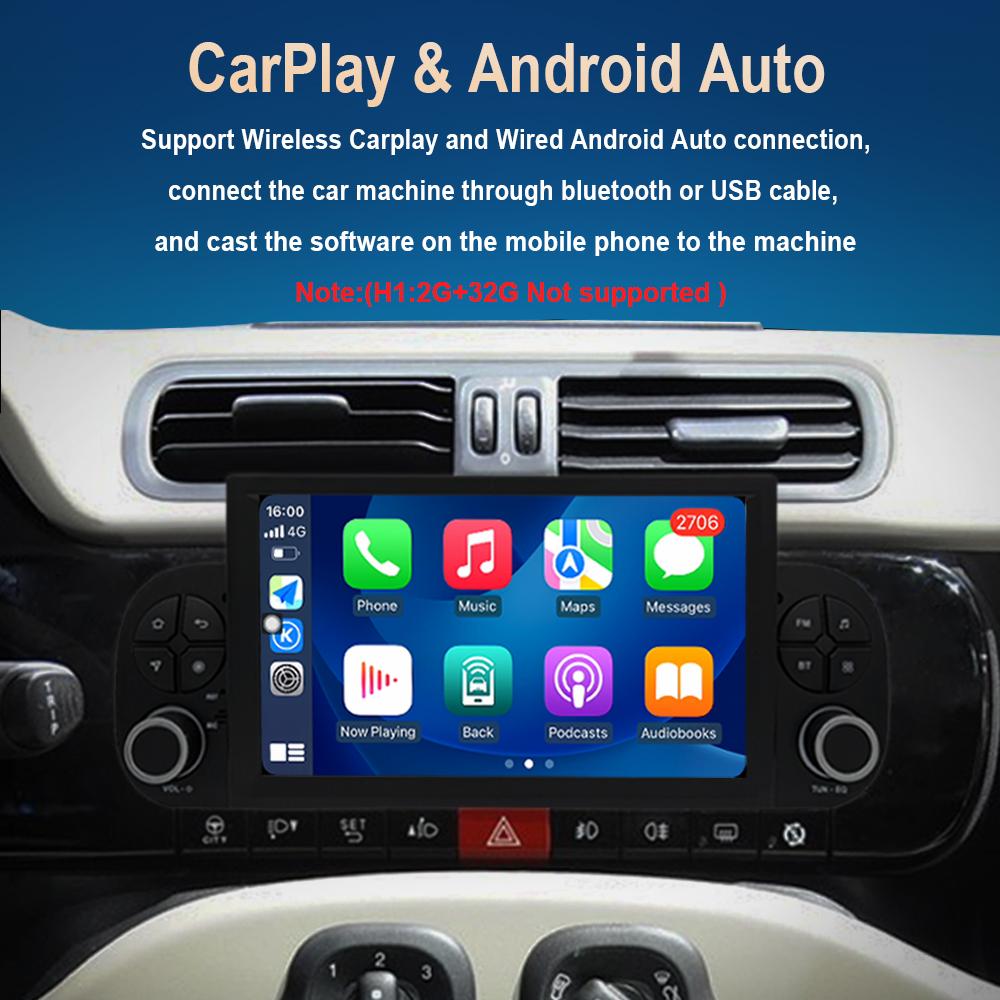 7 Inch for FIAT Panda 2013 - 2020 Android Car Radio Multimedia Video Player DSP Stereo GPS Bluetooth HD Touch Screen Carplay