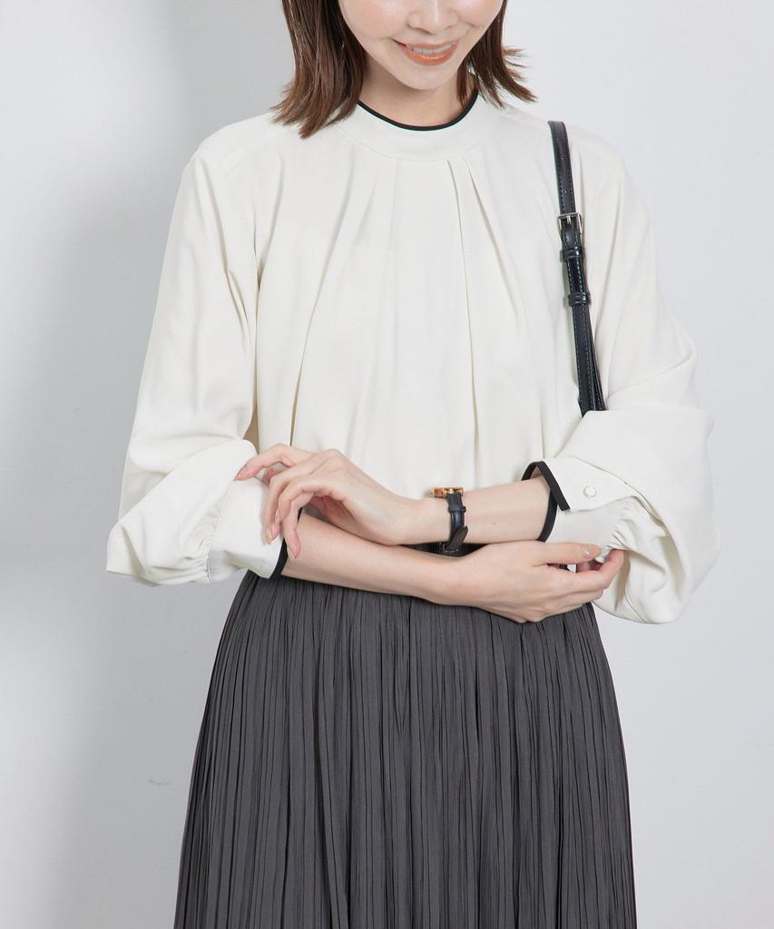 ROPE PICNIC Bowtie Women's Blouse, Off-White (15)
