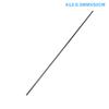Black Solids Carbon Fiber Black Rod Dia 0.5-8MM 500MM Reinforcement Rod High Strength Light Weight Insulation Kite Pole For DIY
