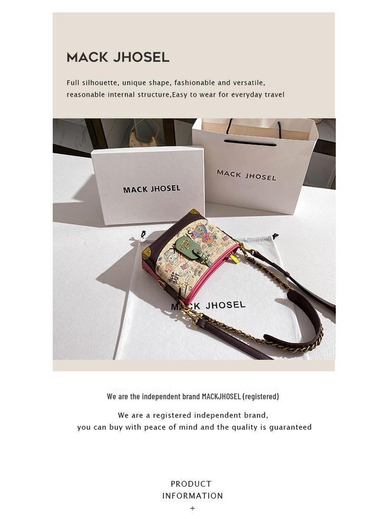 2024 High-End Graffiti Design Ketten-Bucket-Bag