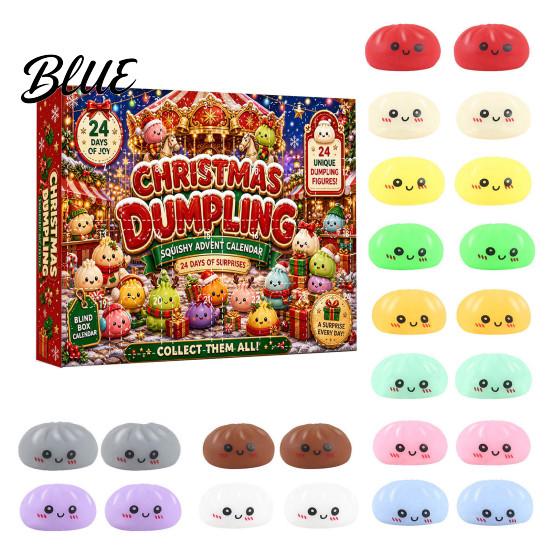 Weihnachts Knödel Geschenk Stress Feiertag Adventskalender Box Xmas Box Cartoon mit 24 Countdown Entlastung