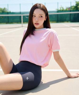 XEXYMIX Contrast Piping String Short Sleeve Xfl2Ts1116