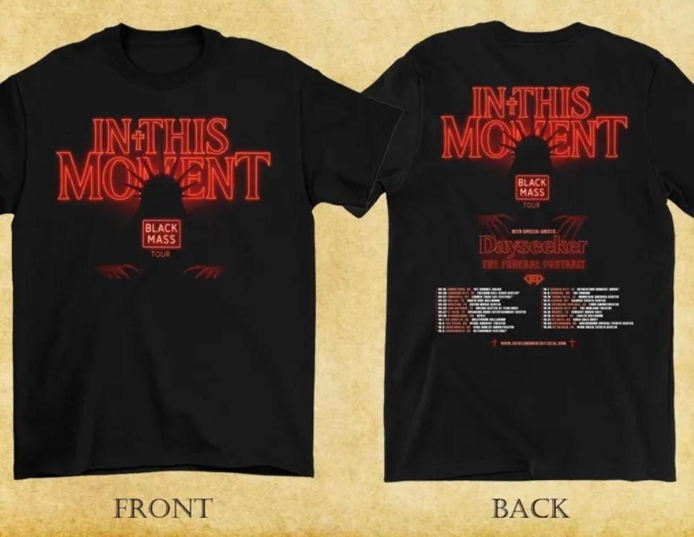 In This Moment 2025 Black Mass Tour T-Shirt Unisex T-Shirt XXXXL