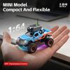 1:64 Mini RC Car, 2.4G 4WD FPV Remote Control Off Road Vehicle with HD Camera, Gyro, LED Lights, APP Controlled Model