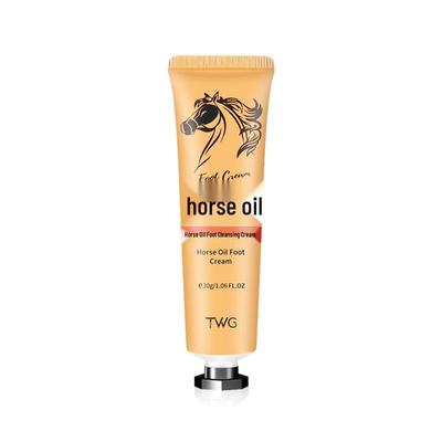 Pferdeöl Feuchtigkeitsspendende Fußcreme für trockene, rissige Füße - 30g, Ideal für die Fußpflege im Herbst und Winter.