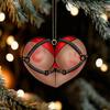 Zlobivé srdce postroj ozdoba hravá akrylová dekorace vánočního stromku slavnostní závěsná dekorace zábavný sváteční dárek pro přátele a rodinu