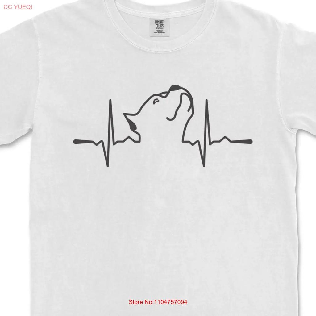 Pitbull Heartbeat T Shirt Shirts Pitbulls Dog Lovers Gift For Her Mom Vintage Slightly Stylish Top For Everyday Wear