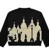 Hip-hop Street Gothic Wool Retro Pullover Sweater  Knitted Sweater  Women's Y2K Harajuku Punk Style Spring Sweater