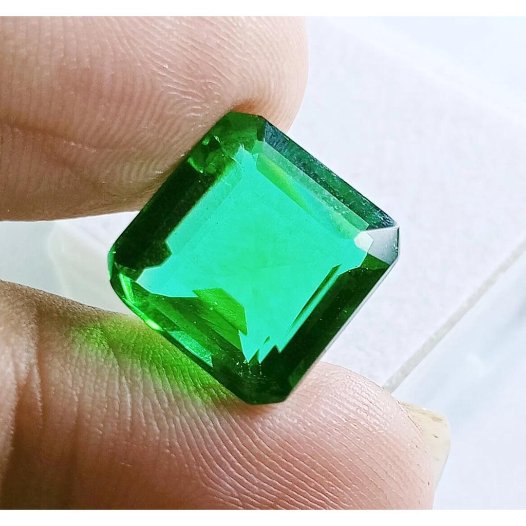 Certified Topaz Apple Green Purpose Square Cut 9 Ct Stunning Loose Gemstone