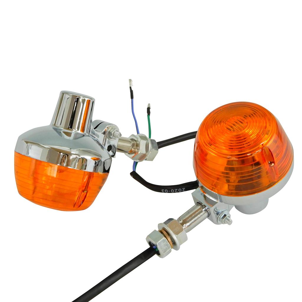 Ager CB Hawk Turn Signal Short Stay with Valve Orange, General Purpose, 2 Pieces