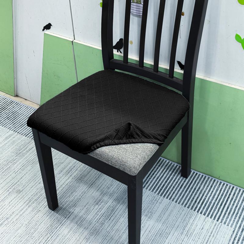Stretch Chair Seat Covers 1/2/4/6Pcs Removable Washable Dining Chair Covers Anti-Dust Dining Roomseat Cushion Slipcovers