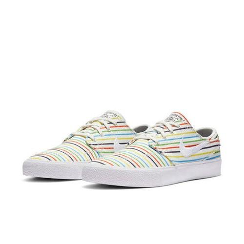 

Nike Zoom Stefan Janoski Canvas RM SB Multi-Color Pinstripes AQ7878-100 EU 38 белый