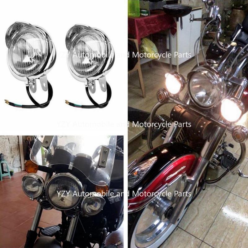Motorcycle Front Auxiliary Light Black Chrome GN 125 Side Light Accessories External Headlight CM 125 Side Light NEW