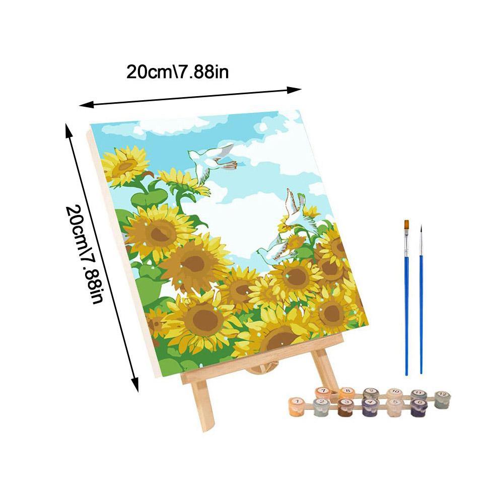 Frame Painting By Numbers Kits Abstract Sunset Landscape Modern Drawing Coloring By Numbers Acrylic Paint For Home Decor