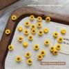 100pcs 3D Sunflower Nail Rhinestones Realistic 6*6mm Daisy Rhinestones Simple DIY Decor Nail Decoration Rhinestones For Nail Art