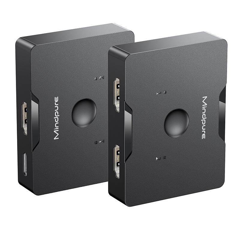 

MINDPURE SW002 2 Input 1 Output HDMI Switcher 2-Way 4K HD Video Adapter As Shown A