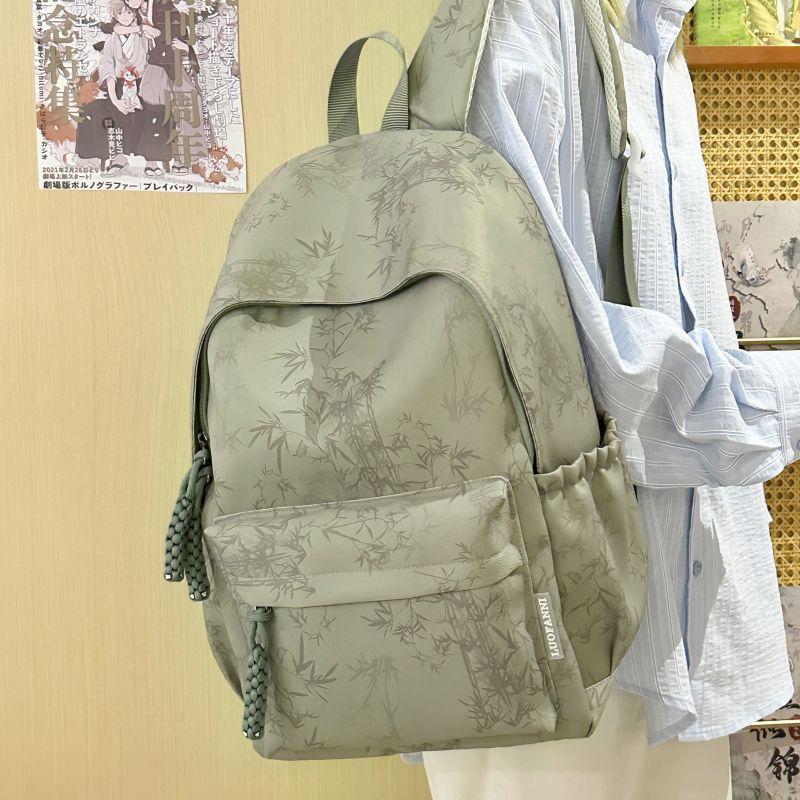 Schoolbag Tie-dye National Style Ins Schoolbag Female College Student Simple Junior High School Student Backpack Lightweight Versatile Large Capacity