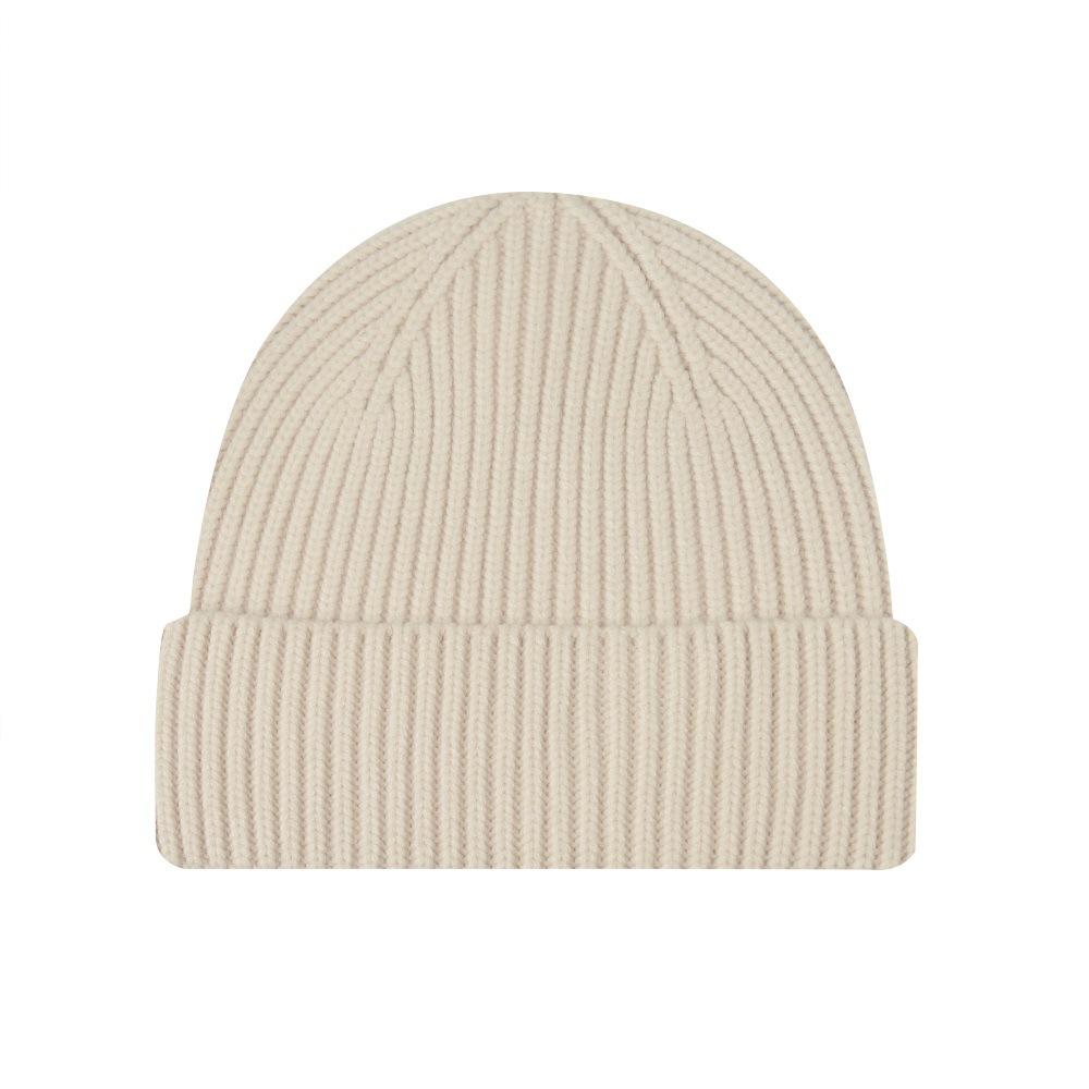 New Style One-Piece Turned-Up Knit Hat Unisex Couple's Warm Woolen Beanie Wrap-Around Cold-Weather Hat Casual Pull-Over Beanie