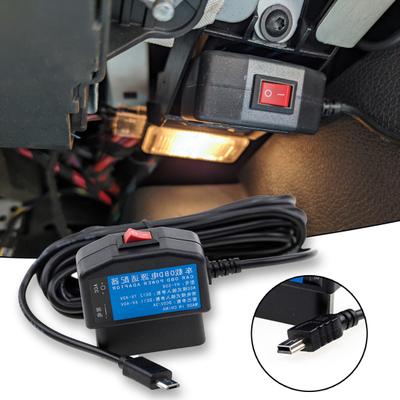 USB Ports High Performance Stable Transmission Black Car OBD Cigarette Adapter Cable for Vehicle