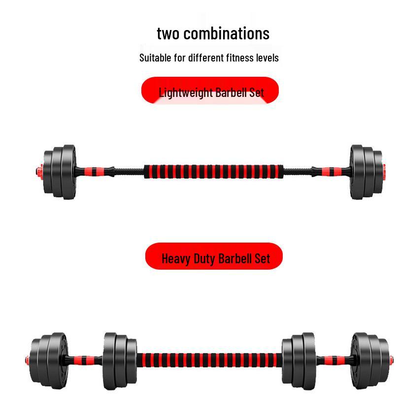 Men's Rubber-Coated Foot Weight Dumbbell for Sports 