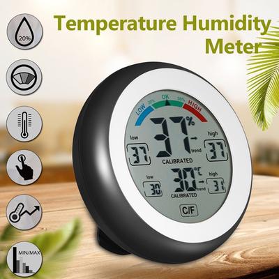 Digitální teploměr Vlhkoměr Teploměr Vlhkoměr Kulatý Digitální Měřič vnitřní teploty Vlhkost pro meteorologickou stanici