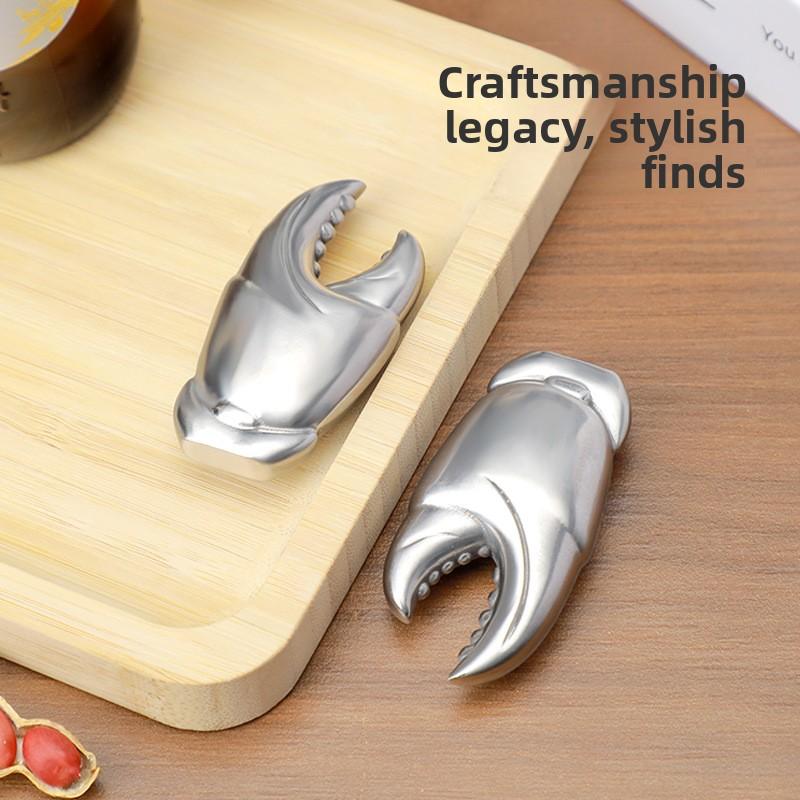 Stainless Steel Beer Bottle Opener Household Creative Crab Claw Can Opener Portable Bottle Opener Multi-purpose Beer Opener
