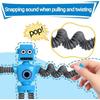 4-pack Telescopische Zuignap Robot Speelgoed, ABS Veilig Materiaal, Veelkleurige Leuke Set