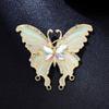 Insect Backpack Decoration Baking Paint Butterfly Moth Pin Wings Enamel Badge  Jewelry Gift