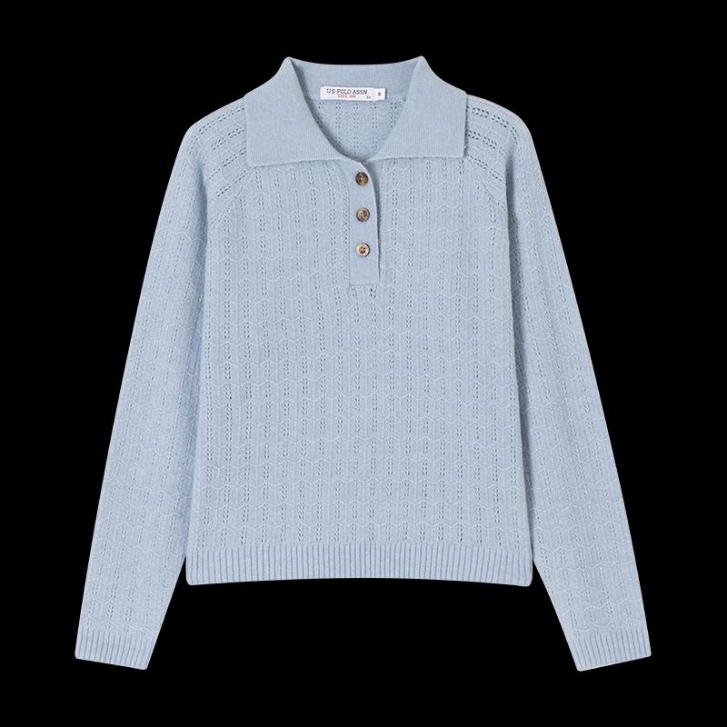 U.S. POLO ASSN. Women s V-Neck Knit Sweater M