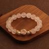 Natural Powder Crystal Bead Bracelet, Star Bracelet, Light Luxury Design Stacked with Versatile Jewelry
