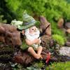 Garden Gnome Outdoor Statue, Gnome Decoration For Yard Fishing Gnome Statue Outdoor Garden Decor, Fishing Guy For Waterfalls