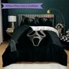 Scream Pattern Bedding uilt Set uilt Cover Pillowcase Home Decoration Birthday Gift (1 * duvet cover + 2 * pillowcase without core)