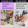 10-50Pcs Sewing Clips Multipurpose Plastic Craft Quilting Binding Clips Crocheting Knitting Safety Clamps DIY Sewing Accessories