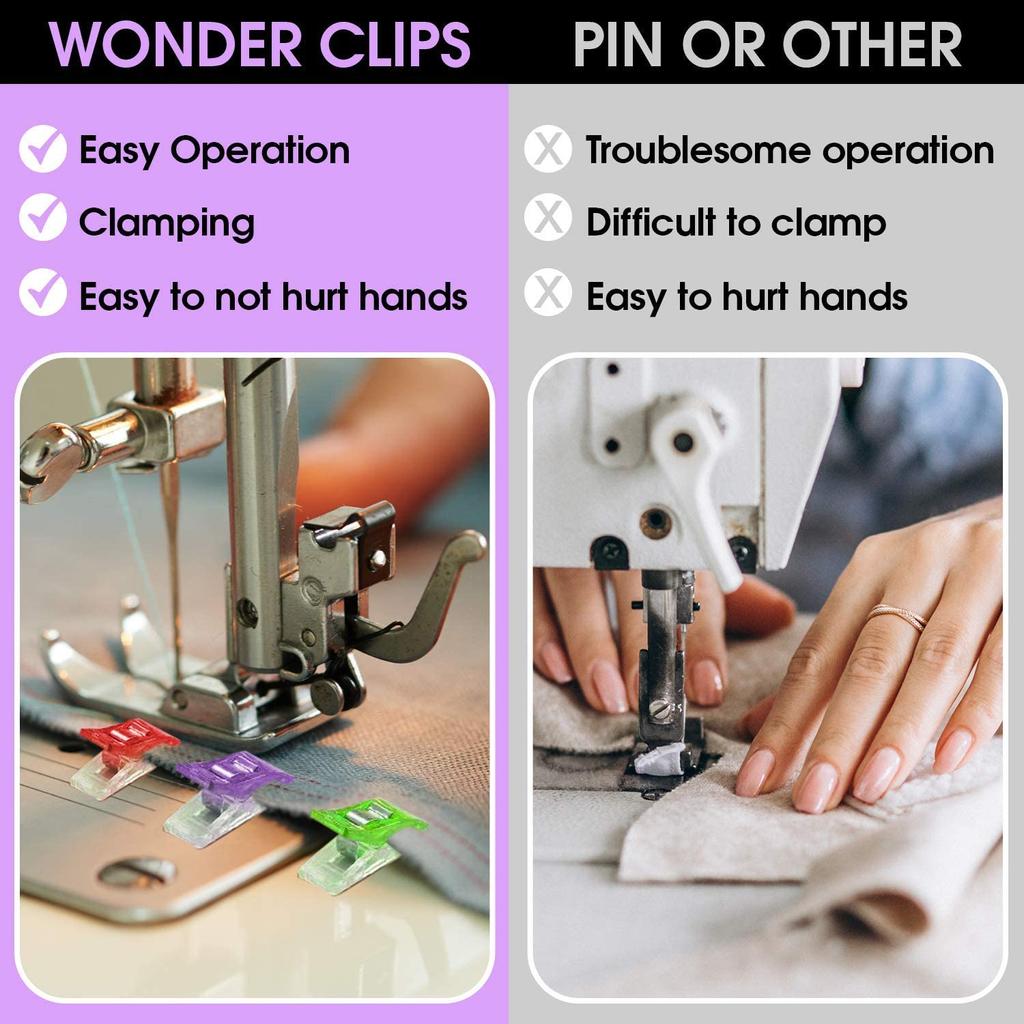 10-50Pcs Sewing Clips Multipurpose Plastic Craft Quilting Binding Clips Crocheting Knitting Safety Clamps DIY Sewing Accessories