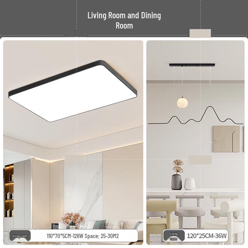 Meng Pao Modern Rectangular LED Ceiling Light