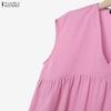 ZANZEA Women Sleeveless Blouse and Pants Casual Two Piece Suit Sets