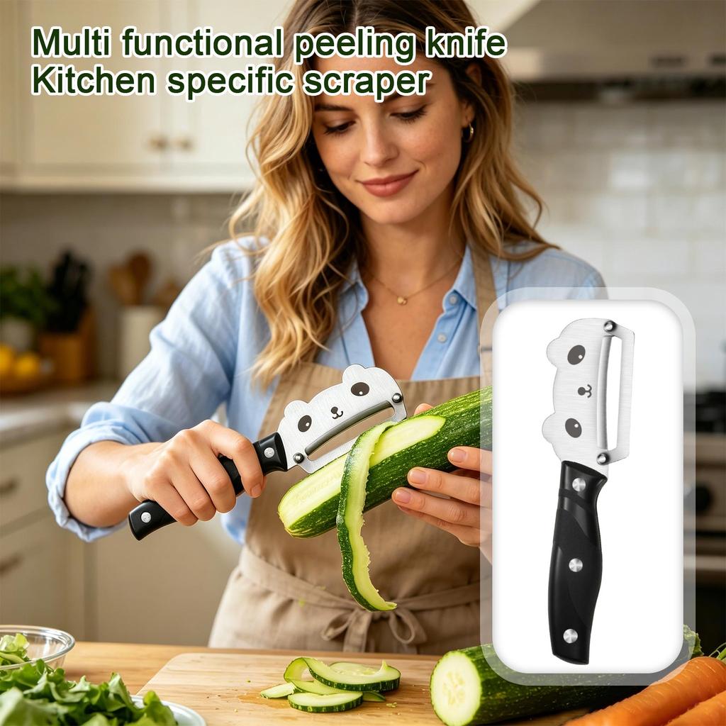 Stainless Steel Multipurpose Kitchen Peeler Ergonomic Handle Vegetable and Fruit Peeling Tool for Home Use Durable Design