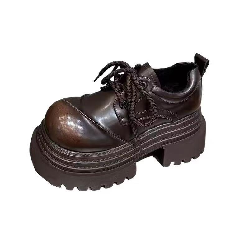 

Women Loafers Shoes Leisure Daily Commuting Shoes Winter Warm Fur Cotton Shoes Height Increasing Thick Platform Heels Shoe 35