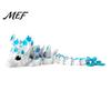 3D Printed Mythical Creature Cherry Blossom Dragon Toy, Articulated Flower Figurine, Flexible Fantasy Animal Toy Movable Joints Model for Desk