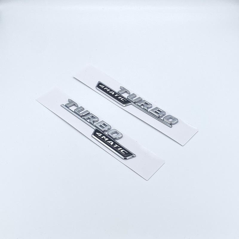2017 Silber Schwarz Buchstaben A35 Turbo 4matic Emblem für Mercedes Benz AMG Auto Fender Trunk Hinten W176 W177 Logo Aufkleber