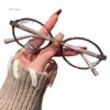 Oval Tortoiseshell Acetate Frame Prescription Glasses Korean Trendy Eyewear Unisex Myopia Glasses gafas de lectura mujer