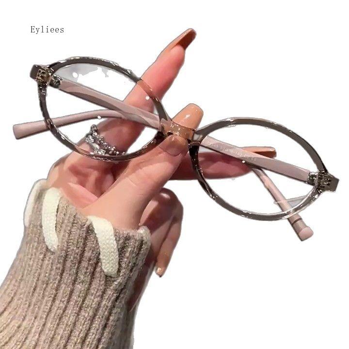 Oval Tortoiseshell Acetate Frame Prescription Glasses Korean Trendy Eyewear Unisex Myopia Glasses gafas de lectura mujer