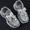 Pearl Bow Shoelace Charms Fashion Decorative Shoe Flower Buckle Trendy Sneaker Accessories for Women's Footwear Decoration